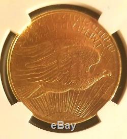 1908 $20 No Motto Gold St. Gaudens Double Eagle, Graded NGC MS-61, NO RESERVE