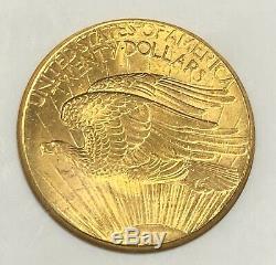 1908 $20 No Motto Saint Gaudens Gold Double Eagle NGC MS64 Old Holder PQ+