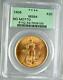 1908 $20 No Motto St Gaudens Double Eagle Gold Coin PCGS MS64 Old PCGS Holder