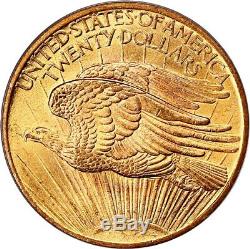 1908 $20 PCGS/CAC MS65 (No Motto) Saint Gaudens Double Eagle Gold Coin