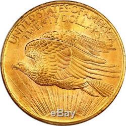 1908 $20 PCGS MS65 (No Motto) Saint Gaudens Double Eagle Gold Coin