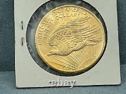 1908 $20 Saint-Gaudens Gold Double Eagle Coin No Motto