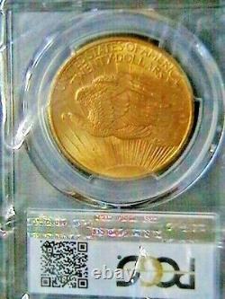 1908 $20 Saint-Gaudens Gold Double Eagle MS-64 PCGS (NO MOTTO)