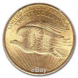 1908 $20 Saint-Gaudens Gold Double Eagle MS-64+ PCGS (No Motto) SKU#186400