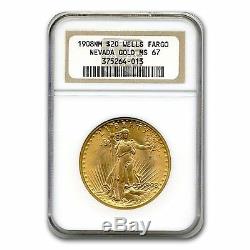 1908 $20 Saint-Gaudens Gold Double Eagle MS-67 NGC (No Motto) SKU #132554