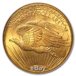 1908 $20 Saint-Gaudens Gold Double Eagle No Motto MS-64 NGC SKU#4378