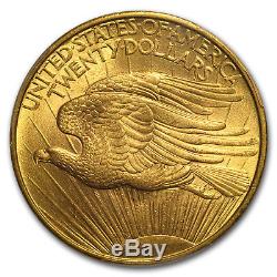 1908 $20 Saint-Gaudens Gold Double Eagle No Motto MS-64 PCGS SKU#23101