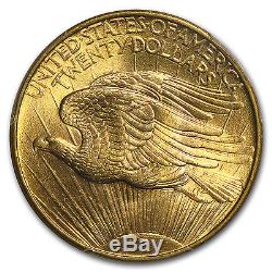 1908 $20 Saint-Gaudens Gold Double Eagle No Motto MS-65 PCGS SKU #11200