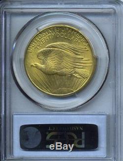 1908 $20 Saint Gaudens Gold Double Eagle No Motto PCGS MS 65+ Plus Grade