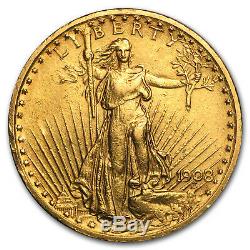 1908 $20 Saint-Gaudens Gold Double Eagle withMotto (Cleaned) SKU#75783
