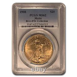 1908 $20 Saint-Gaudens Gold Double Eagle withMotto MS-62 PCGS SKU#87922
