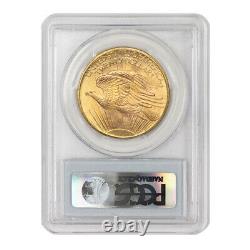 1908 $20 Saint Gaudens PCGS MS68 No Motto Wells Fargo Gold Double Eagle PQ coin