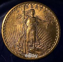 1908 $20 St Gauden NM Gold Double Eagle