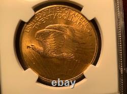 1908 $20 St. Gaudens Double Eagle No Motto Ngc Ms 64 Rough Rider Hoard