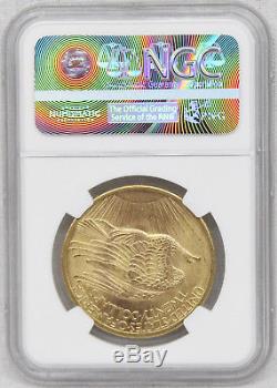 1908 $20 St. Gaudens Gold Double Eagle. 9675oz Gold No Motto MS-64+ NGC
