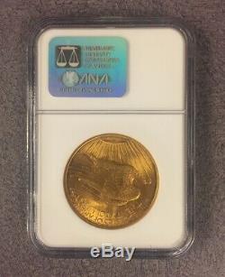 1908 $20 St. Gaudens Gold Double Eagle No Motto NGC MS 63