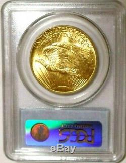 1908 BLAZING LUSTER RARE No Motto PCGS OGH MS63 $20 St. Gaudens Gold Double Eagle
