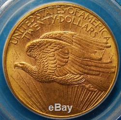 1908-D $20 Gold St. Gaudens, No Motto, Double Eagle, PCGS, MS-63