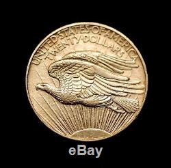 1908-D $20 Saint-Gaudens Gold Double Eagle No Motto