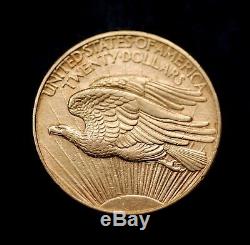 1908-D $20 Saint-Gaudens Gold Double Eagle No Motto