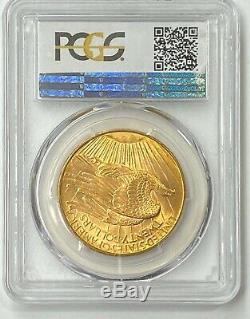 1908-D $20 Saint Gaudens Gold Double Eagle No Motto PCGS MS64+ (plus) Amazing