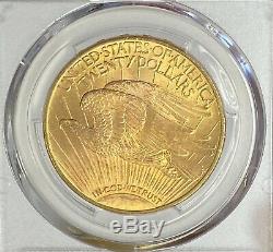 1908-D $20 Saint Gaudens Gold Double Eagle Pre-1933 With Motto PCGS MS64+