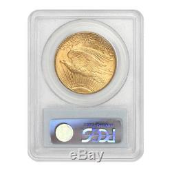 1908-D $20 Saint Gaudens PCGS MS65 Motto Gold Double Eagle Gem grade Denver coin