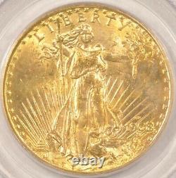 1908-D No Motto $20 Saint Gaudens Gold Double Eagle PCGS MS61 Old Green Holder
