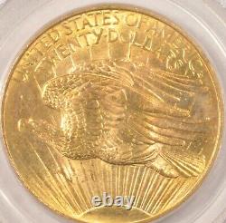 1908-D No Motto $20 Saint Gaudens Gold Double Eagle PCGS MS61 Old Green Holder