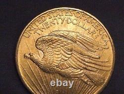 1908 Gold $20 Saint Gaudens Double Eagle U. S. Coin
