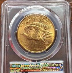 1908 Gold Double Eagle In Gem PCGS MS63 Condition. St Gaudens $20 Piece