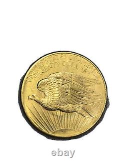 1908 Gold USA $20 St. Gaudens Double Eagle No Motto Coin