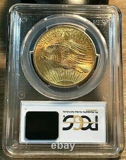 1908 Gold Us $20 St. Gaudens Double Eagle No Motto Coin Pcgs Ms 65 Look