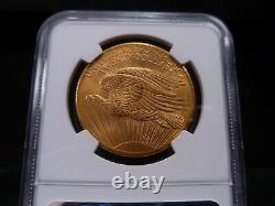 1908-MS64 No Motto St Gaudens Double Eagle NGC Certified Fantastic Coin