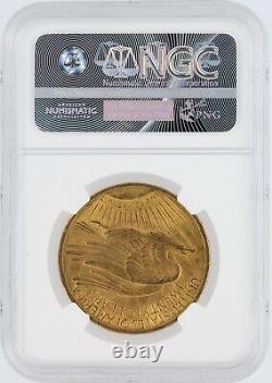1908 Motto Saint Gaudens NGC MS63 $20 Double Eagle Philadelphia Minted Gold Coin