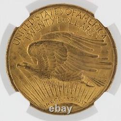 1908 Motto Saint Gaudens NGC MS63 $20 Double Eagle Philadelphia Minted Gold Coin