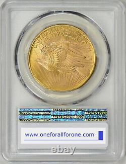 1908 NM $20 Philadelphia Gold GEM No Motto St Gaudens Double Eagle PCGS MS66