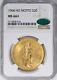 1908 NM MS +66++ $20 GOLD SAINT GAUDEN'S DOUBLE EAGLE NGC -CAC Best Value-LOOK