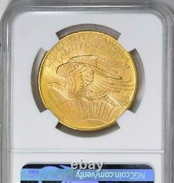 1908 NM MS +66++ $20 GOLD SAINT GAUDEN'S DOUBLE EAGLE NGC -CAC Best Value-LOOK