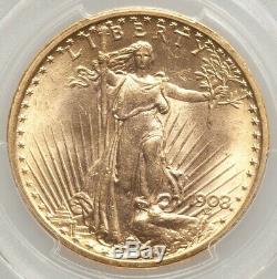 1908 NM No Motto $20 St Gaudens PCGS MS64+ Philadelphia Gold Double Eagle