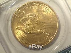 1908 No Motto $20 GOLD PCGS MS64 OGH RATTLER St. GAUDENS DOUBLE Eagle Dollar