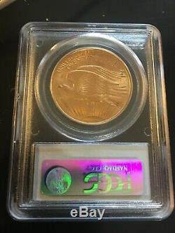 1908 No Motto $20 Gold Saint Gaudens Double Eagle Coin PCGS MS64