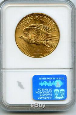 1908 No Motto $20 Gold Saint Gaudens Double Eagle PCGS MS 64