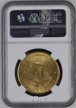 1908 No Motto $20 NGC MS62 St Gaudens Double Eagle Twenty Dollar Gold Coin