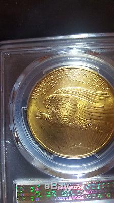 1908 No Motto $20 ST GAUDENS GOLD COIN PCGS MS 66 DOUBLE EAGLE. Quality