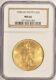 1908 No Motto $20 Saint Gaudens Gold Double Eagle Coin NGC MS66 Pre-1933 Gold