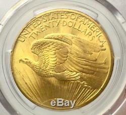 1908 No Motto $20 Saint-Gaudens Gold Double Eagle PCGS MS66+