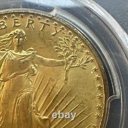 1908 No Motto $20 Saint Gaudens Gold Double Eagle PCGS MS66 Pre-33 Gold