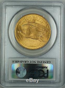 1908 No Motto $20 St. Gaudens Gold Double Eagle, PCGS UNC Details (Cleaning)