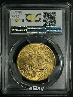 1908 No Motto $20 Twenty Dollar Gold St. Gaudens Double Eagle PCGS MS 64